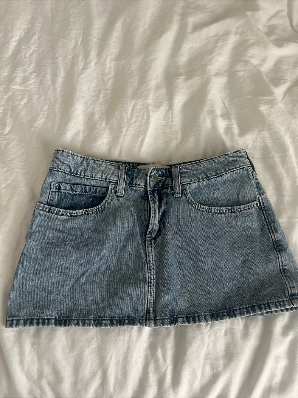 Hollister Denim skort in Light Blue